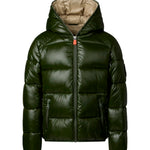 Save the Duck Piumino Verde ARTIE per Bambini