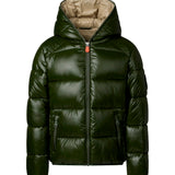 Save the Duck Piumino Verde ARTIE per Bambini