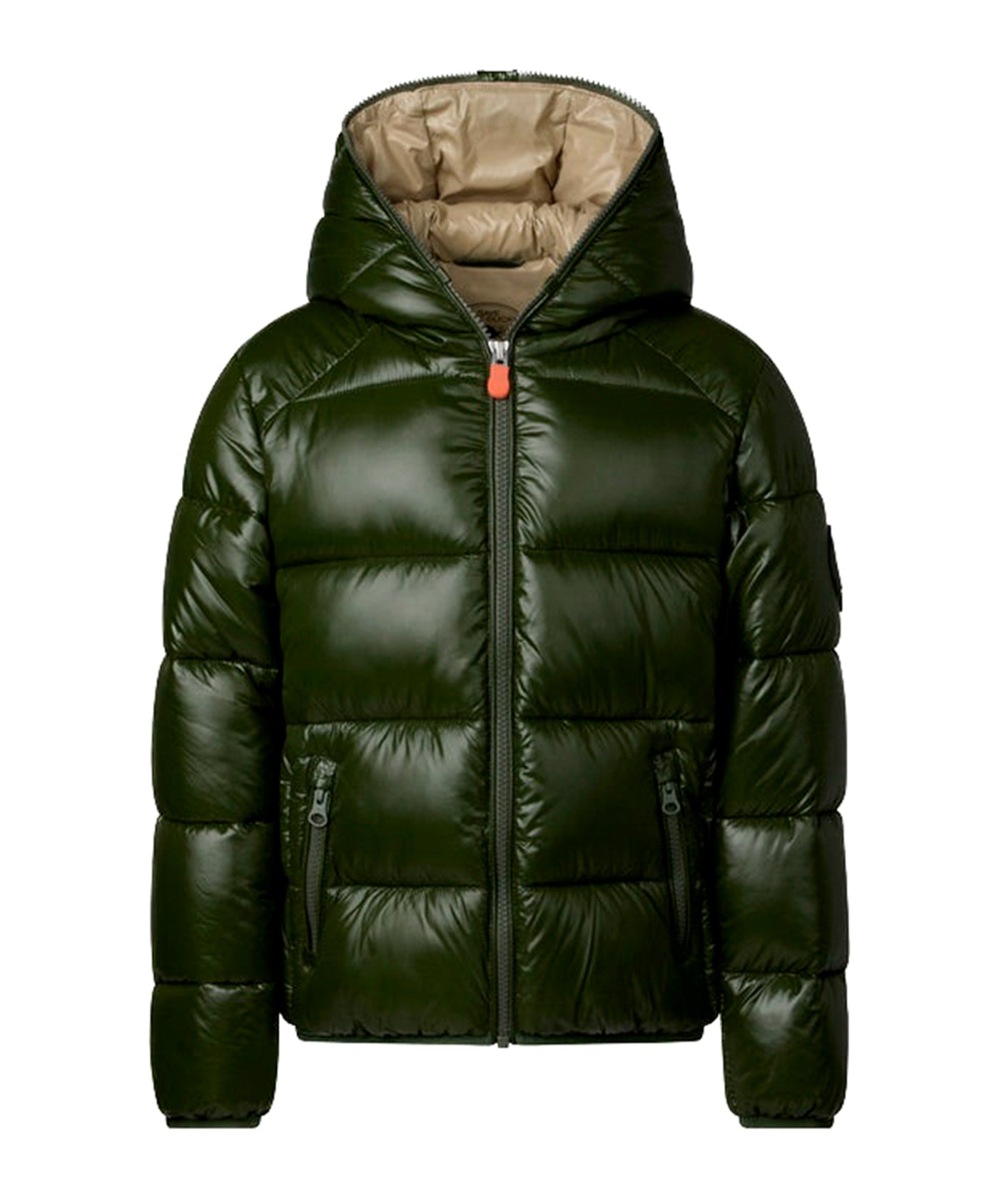 Save the Duck Piumino Verde ARTIE per Bambini