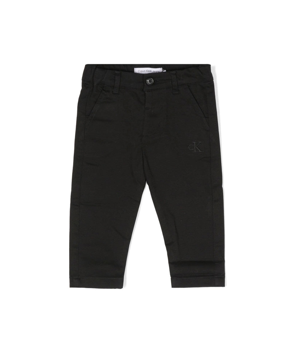 Calvin Klein Kids Pantaloni Neri per Neonati