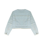 Patrizia Pepe Kids Giubbino in Denim con Strass per Bambine