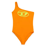 Diesel Kids Monokini Costume Arancione con Oval D per Bambine