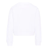 John Richmond Kids Felpa Bianco con Logo Strass per Bambine