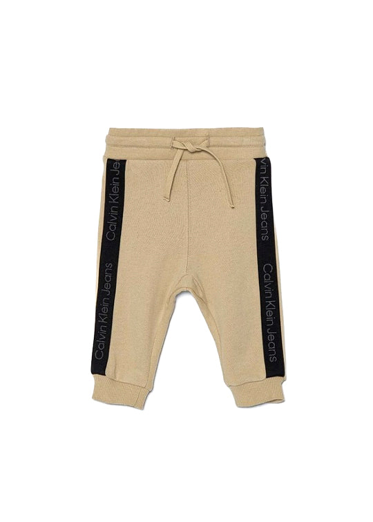 Calvin Klein Kids Pantaloni in Tuta Beige per Neonati 