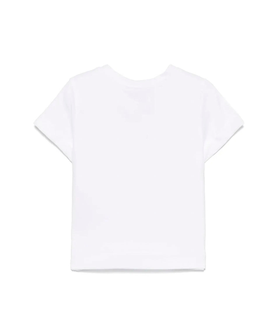 Twinset Kids T-Shirt Bianca con Applicazione Strass per Bambine