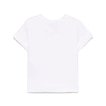 Twinset Kids T-Shirt Bianca con Applicazione Strass per Bambine