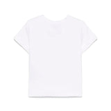 Twinset Kids T-Shirt Bianca con Applicazione Strass per Bambine