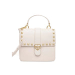 Pinko Kids Borsa a Tracolla Crema con Borchie per Bambine