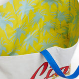 Dsquared2 Kids Borsa Bianca Double-Face con Stampa Logo e Fantasia Interna Unisex