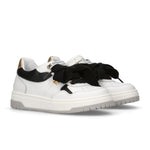 Elisabetta Franchi Kids Sneakers Bianco Nero e Oro per Bambine