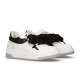 Elisabetta Franchi Kids Sneakers Bianco Nero e Oro per Bambine
