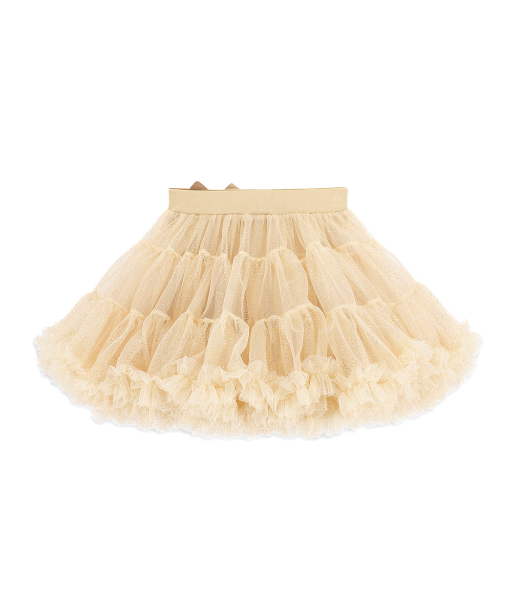 Angel's Face Gonna Tutù Beige Sparkling per Bambine (retro)