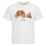 Palm Angels Kids T-Shirt Cocco con Stampa Teddy per Bambini