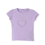 Pinko Kids T-shirt Lilla con Logo Love Birds