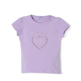 Pinko Kids T-shirt Lilla con Logo Love Birds