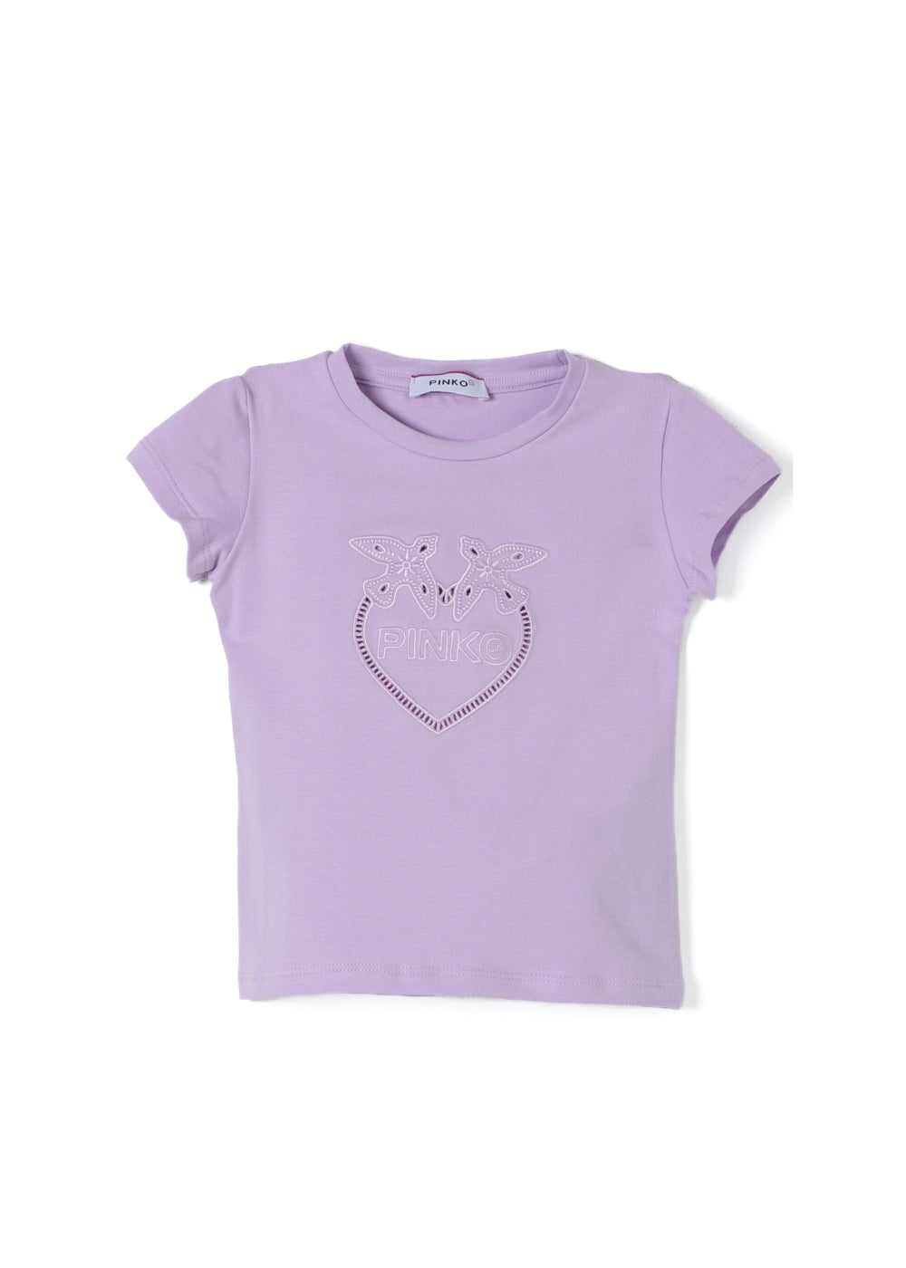 Pinko Kids T-shirt Lilla con Logo Love Birds