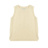 Yes London Kids Canotta Beige Monocolore per Bambini