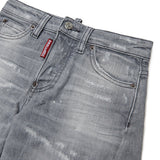 Dsquared2 Kids Pantalone in Denim Grigio per Bambine