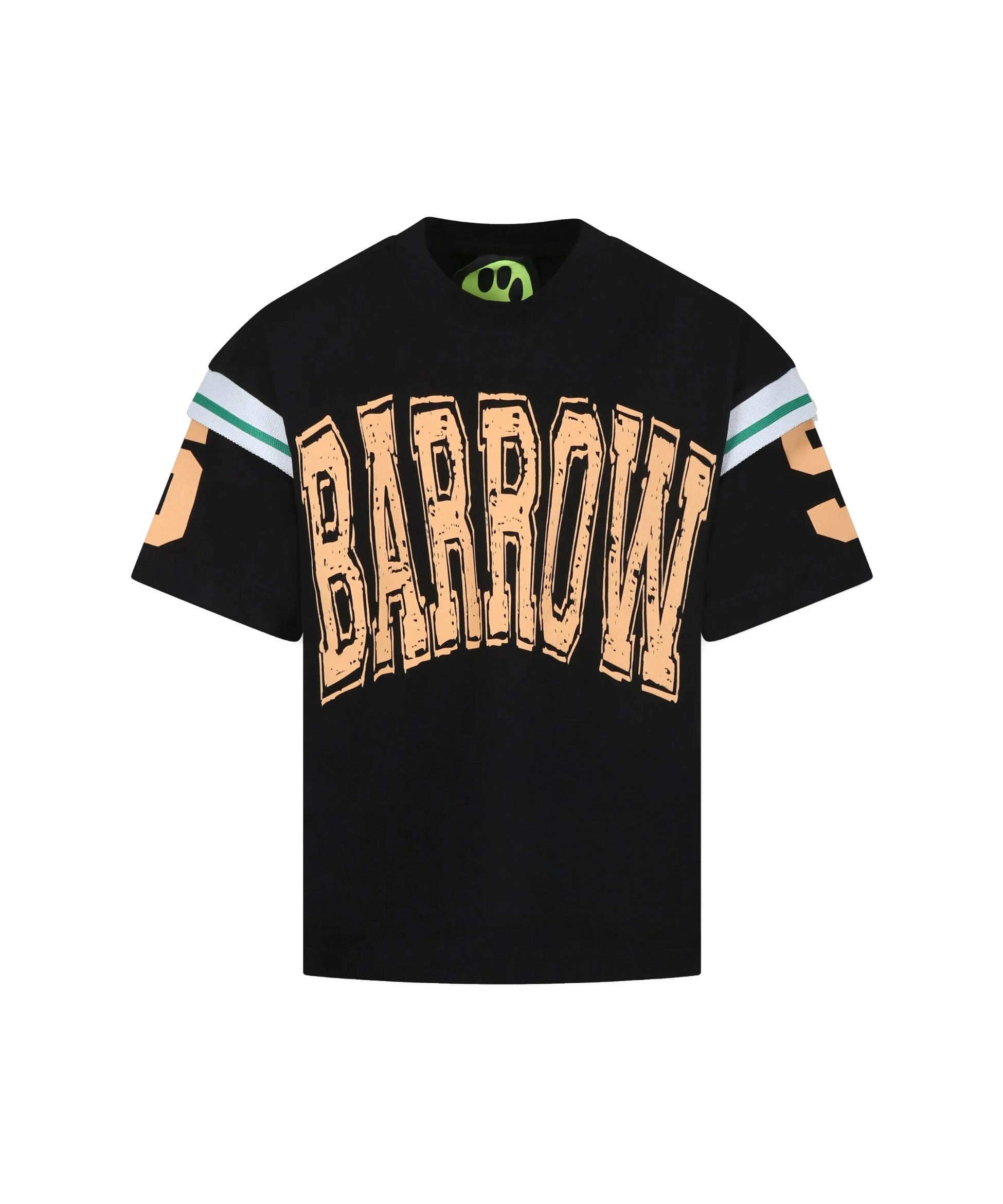 Barrow Kids T-shirt Nera con Stampa Logo per Bambini