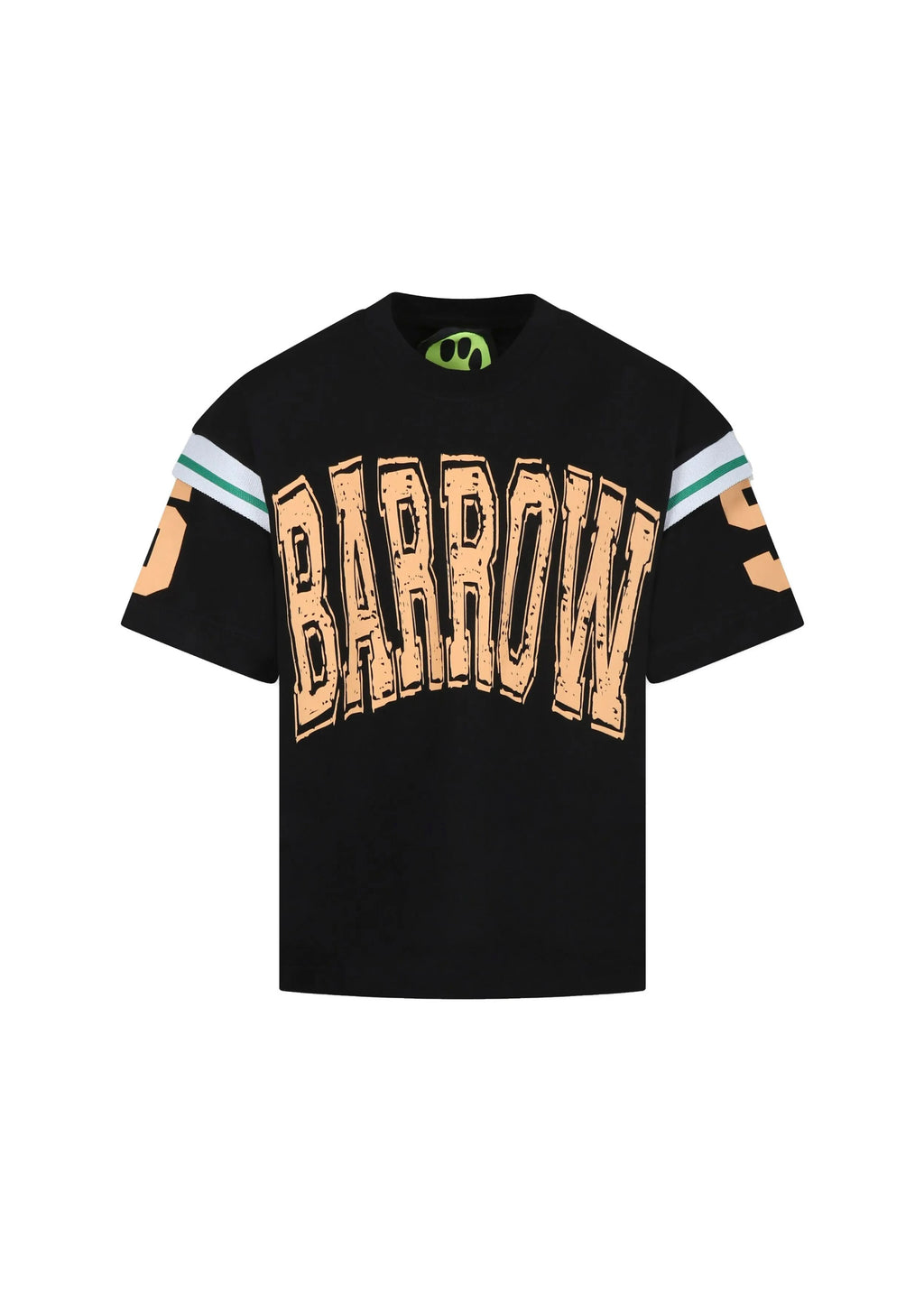 Barrow Kids T-shirt Nera con Stampa Logo per Bambini