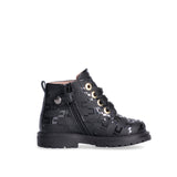 Elisabetta Franchi Tronchetto nero con Logo All-Over per Neonate