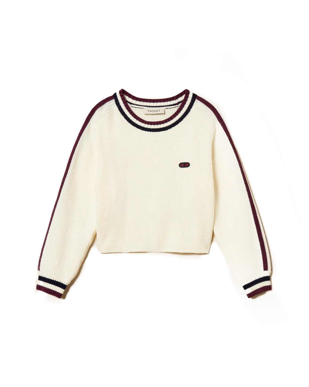 Twinset Kids Maglia Girocollo a Maniche Lunghe per Bambine