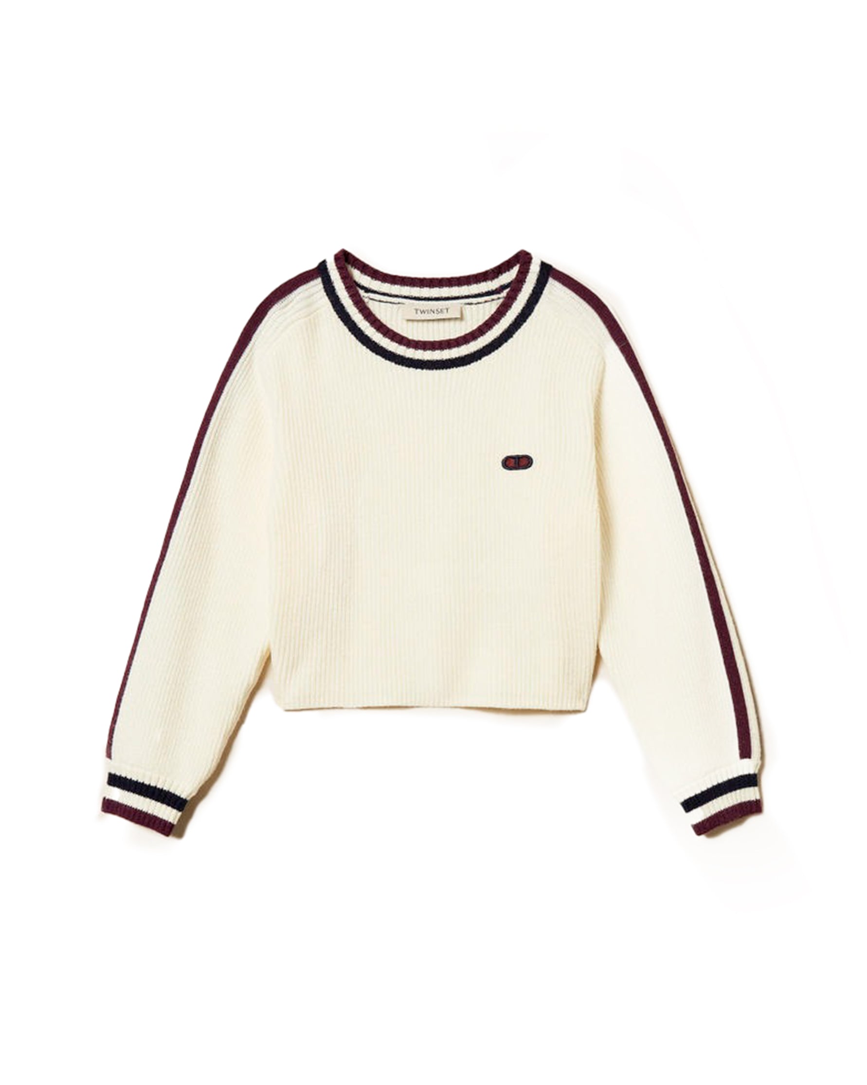 Twinset Kids Maglia Girocollo a Maniche Lunghe per Bambine