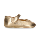 Elisabetta Franchi La Mia Bambina Ballerine oro con Strass per Neonate