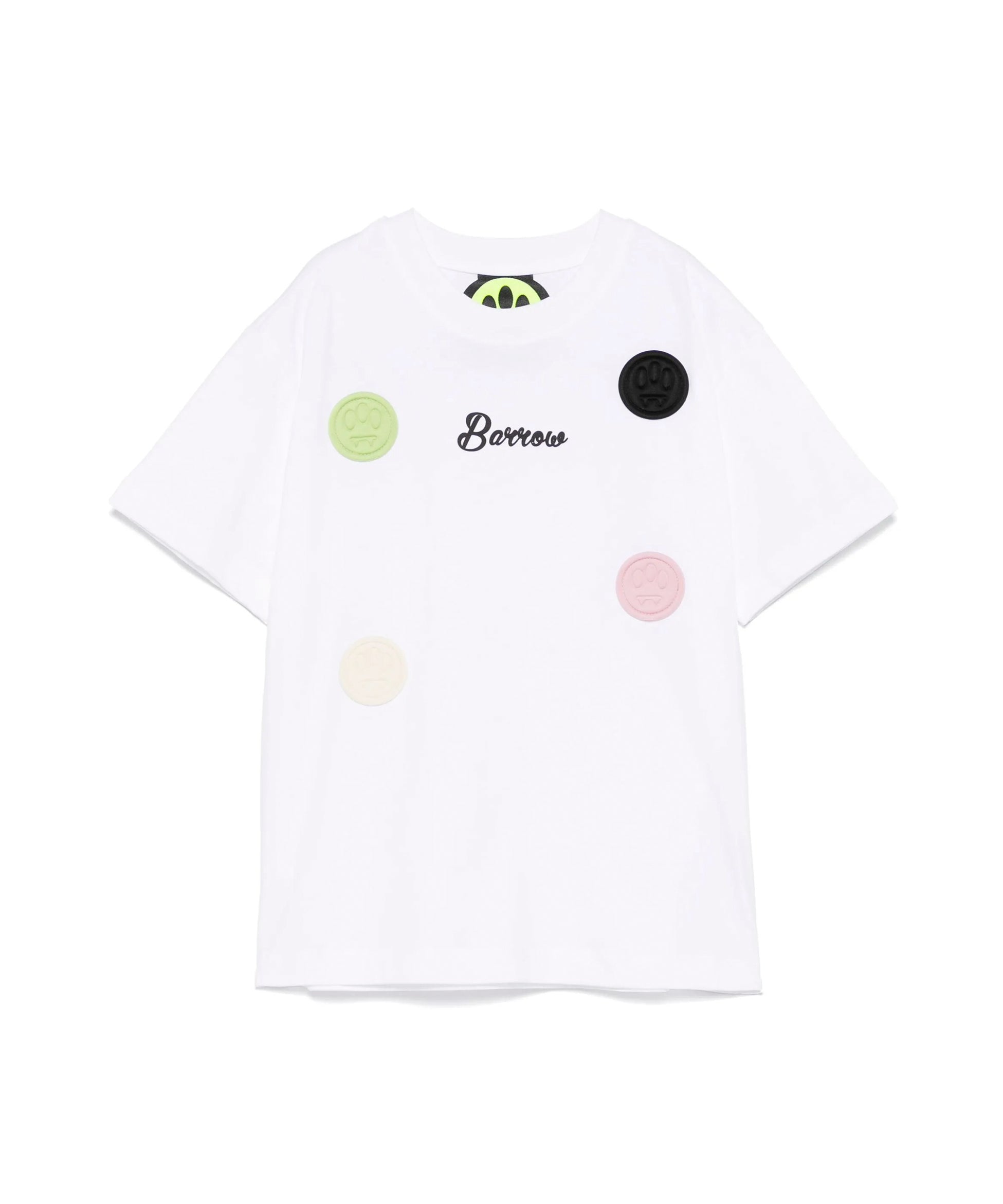 Barrow Kids T-shirt Bianca con Smile Multicolor per Bambine