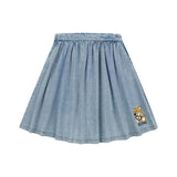 Moschino Kids Gonna in Denim con Stampa Toy per Bambine