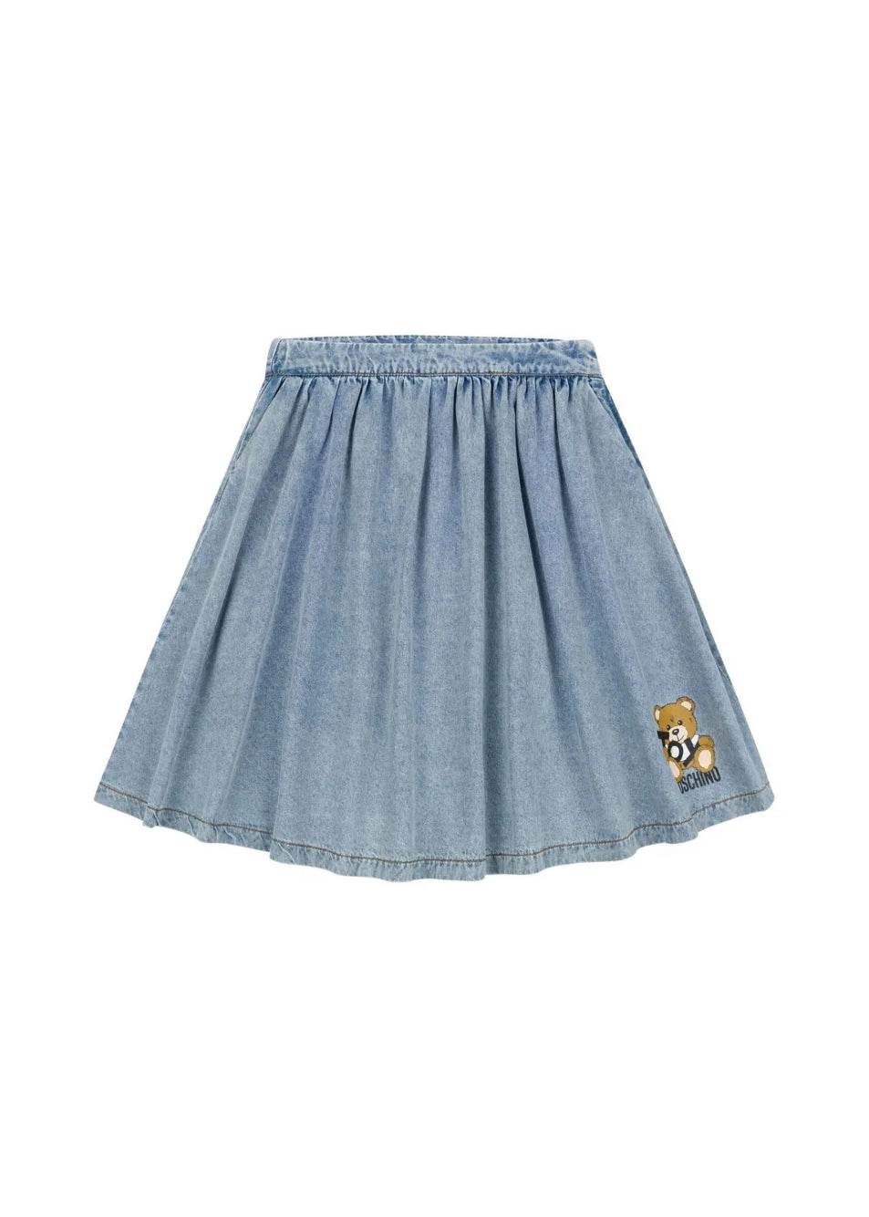 Moschino Kids Gonna in Denim con Stampa Toy per Bambine