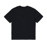 Diesel Kids T-shirt Nera con Doppia Stampa Logo Unisex per Bambini