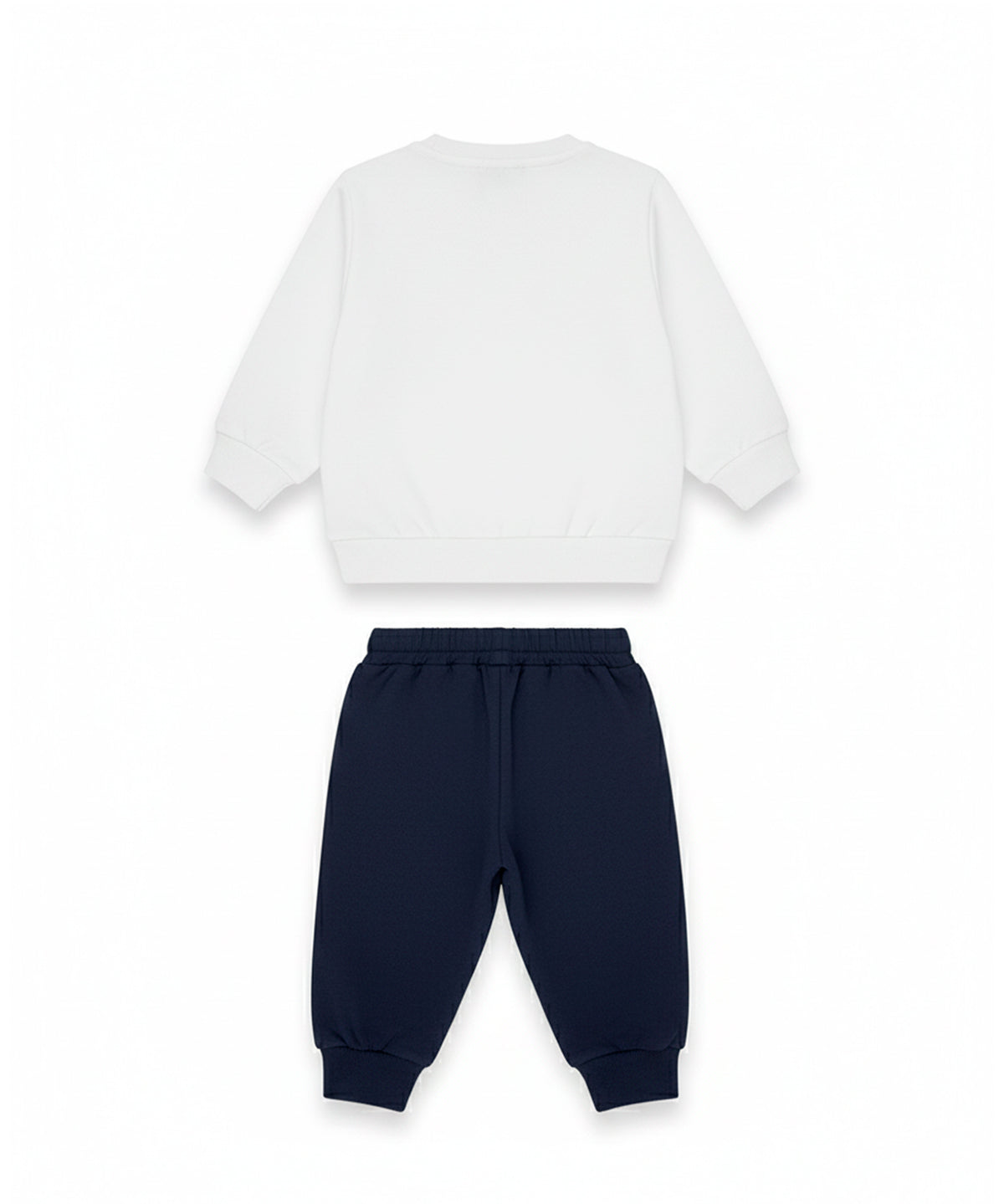 Iceberg Kids Completo Bianco/Blu con Stampa Multicolor per Neonati