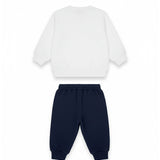 Iceberg Kids Completo Bianco/Blu con Stampa Multicolor per Neonati