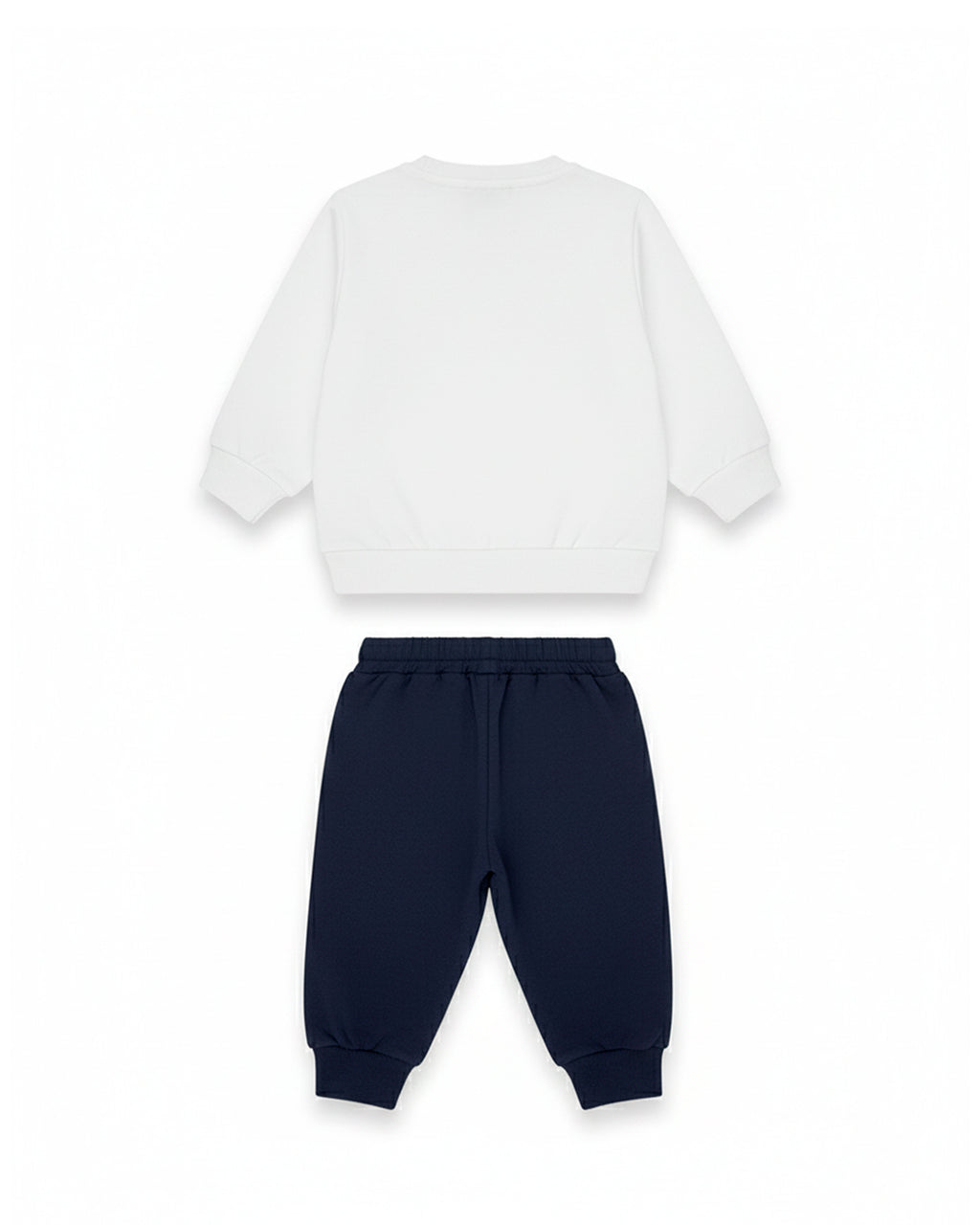 Iceberg Kids Completo Bianco/Blu con Stampa Multicolor per Neonati