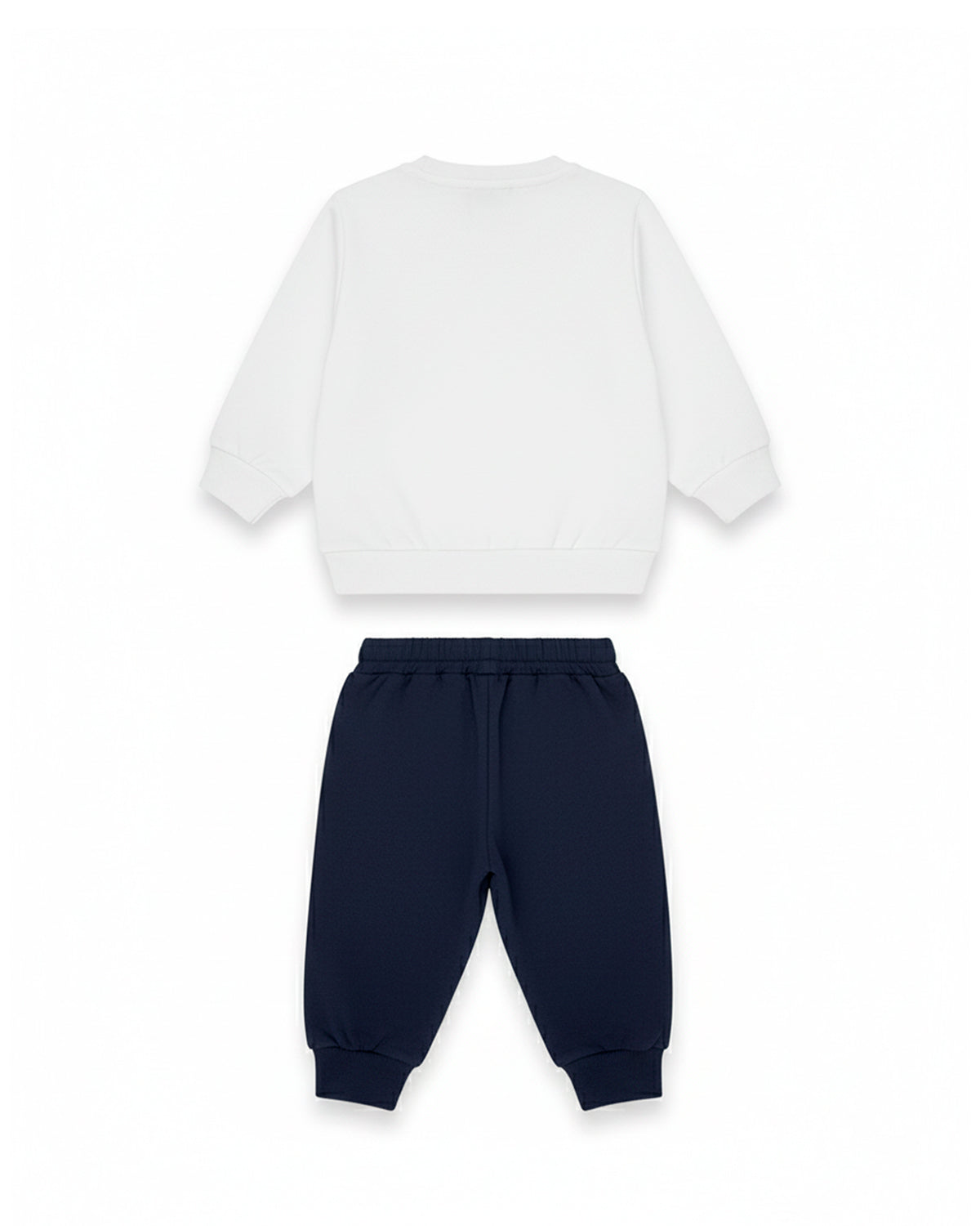 Iceberg Kids Completo Bianco/Blu con Stampa Multicolor per Neonati