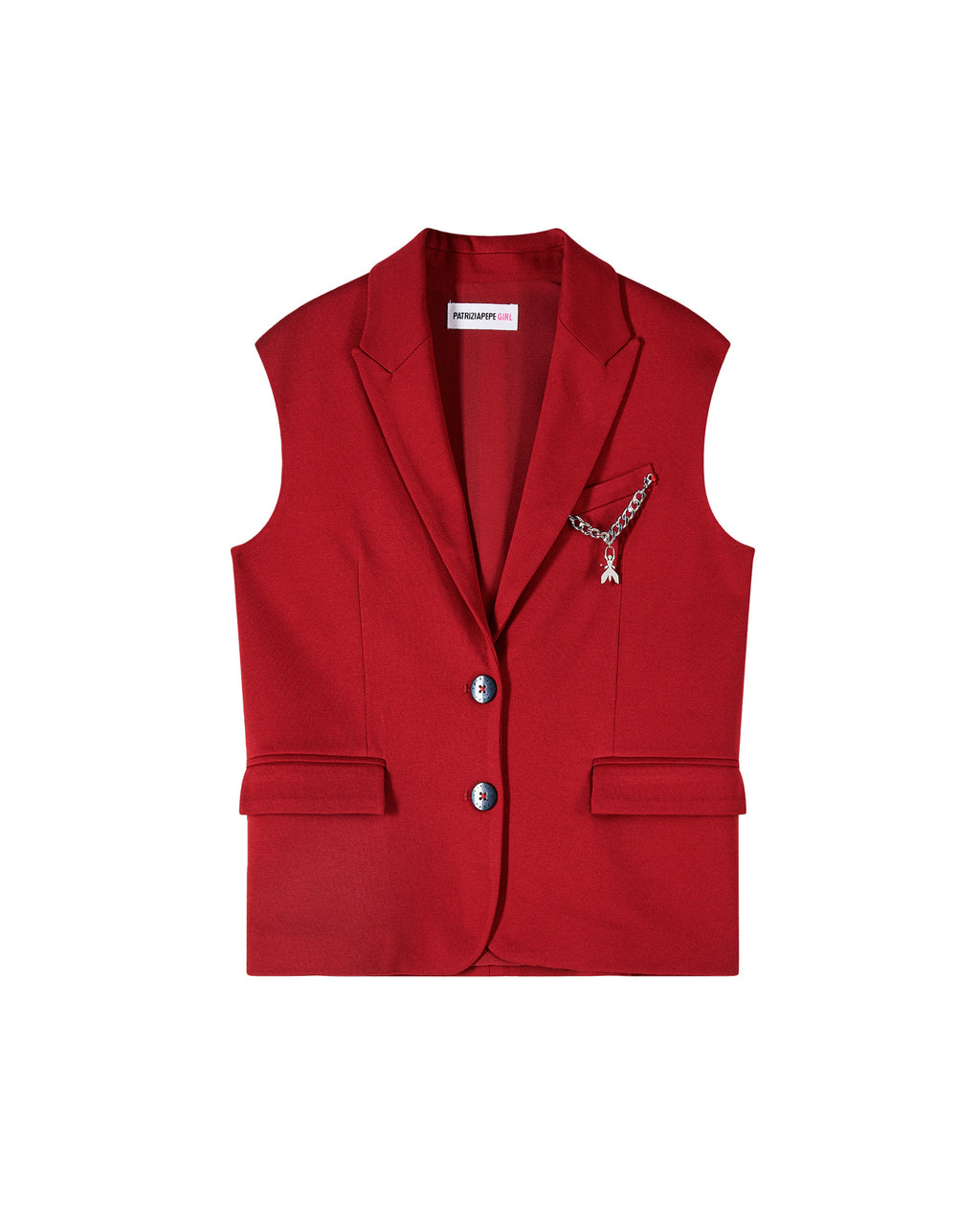 Patrizia Pepe Kids Gilet Bordeaux per Bambine