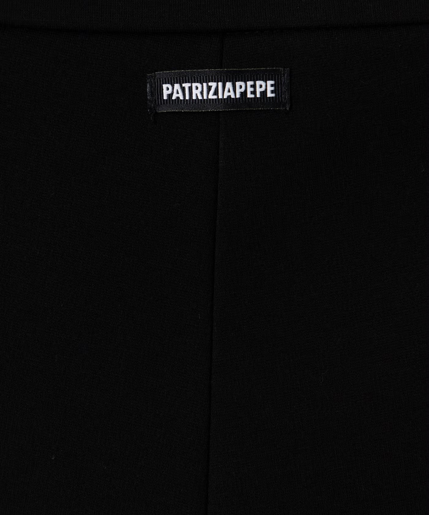 Patrizia Pepe Kids Pantalone Nero con Logo per Bambine
