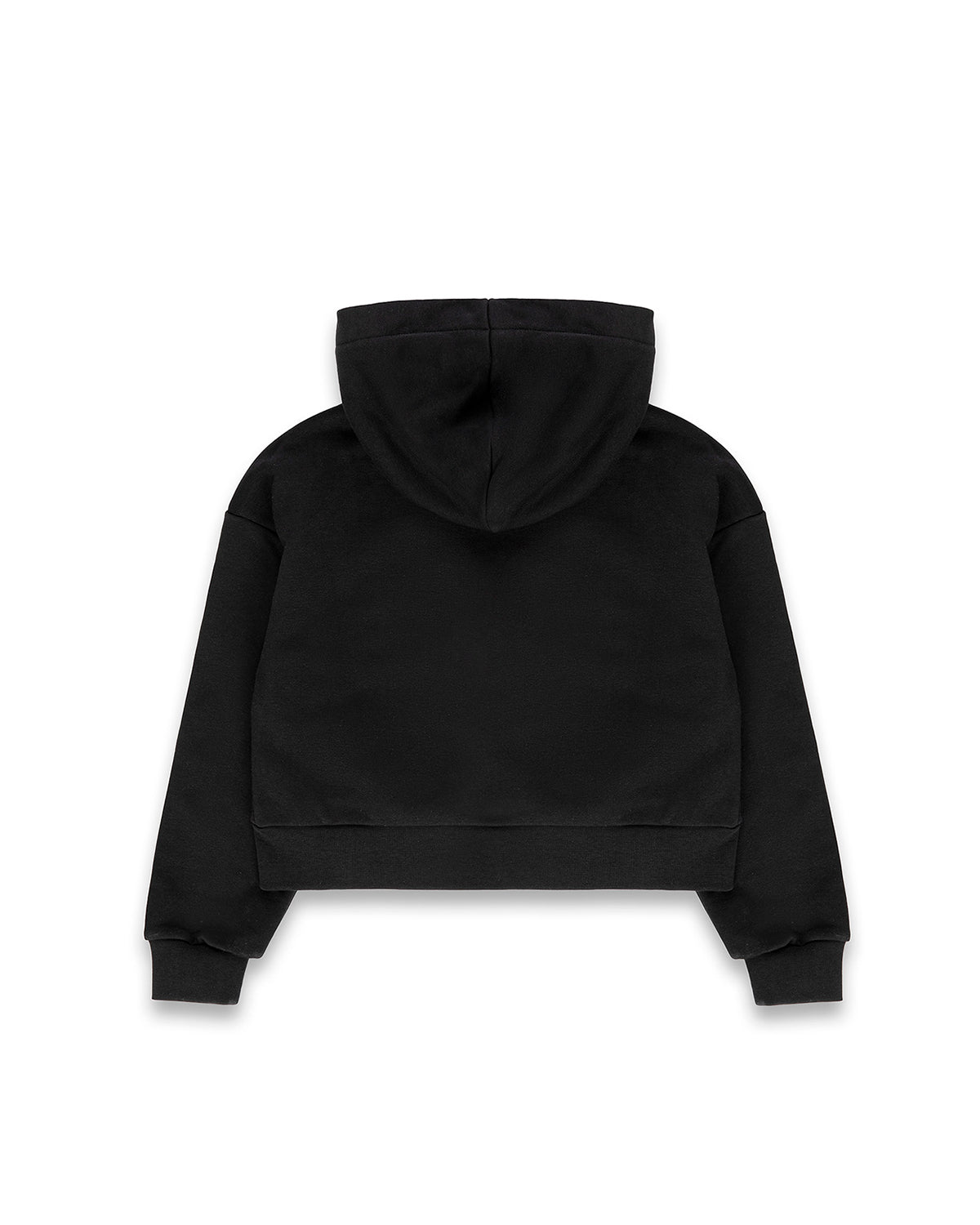 Iceberg Kids Felpa con Cappuccio Nera e Stampa Logo per Bambine