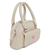 Diesel Kids Mini Bag Beige con Dettagli Fucsia per Bambine