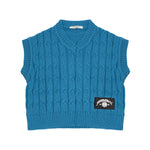 Hinnominate Kids Gilet Blu (Petrolio) in Maglia per Bambine