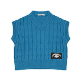 Hinnominate Kids Gilet Blu (Petrolio) in Maglia per Bambine