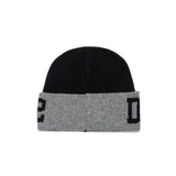 Dsquared2 Kids Cappello Beanie Nero con Logo Jacquard per Bambini (retro)