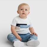 Daniele Alessandrini Kids T-Shirt Bianco e Blu per Neonati