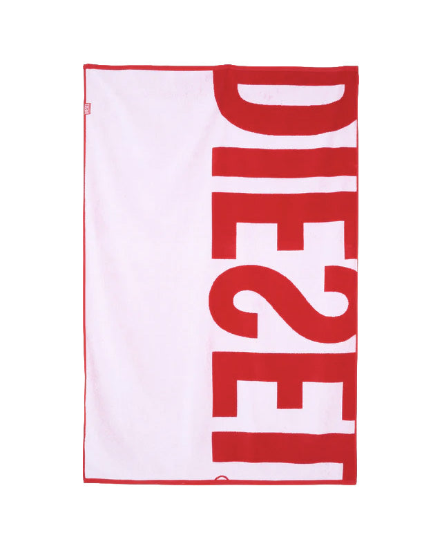 Diesel Kids Telo Mare Rosso con Logo Unisex