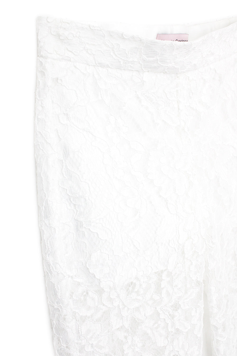 Nunzia Corinna Pantalone Bianco Merlettato per Bambine