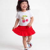 Moschino Kids Completo T-shirt con Stampa Gonna con Stampa per Neonate