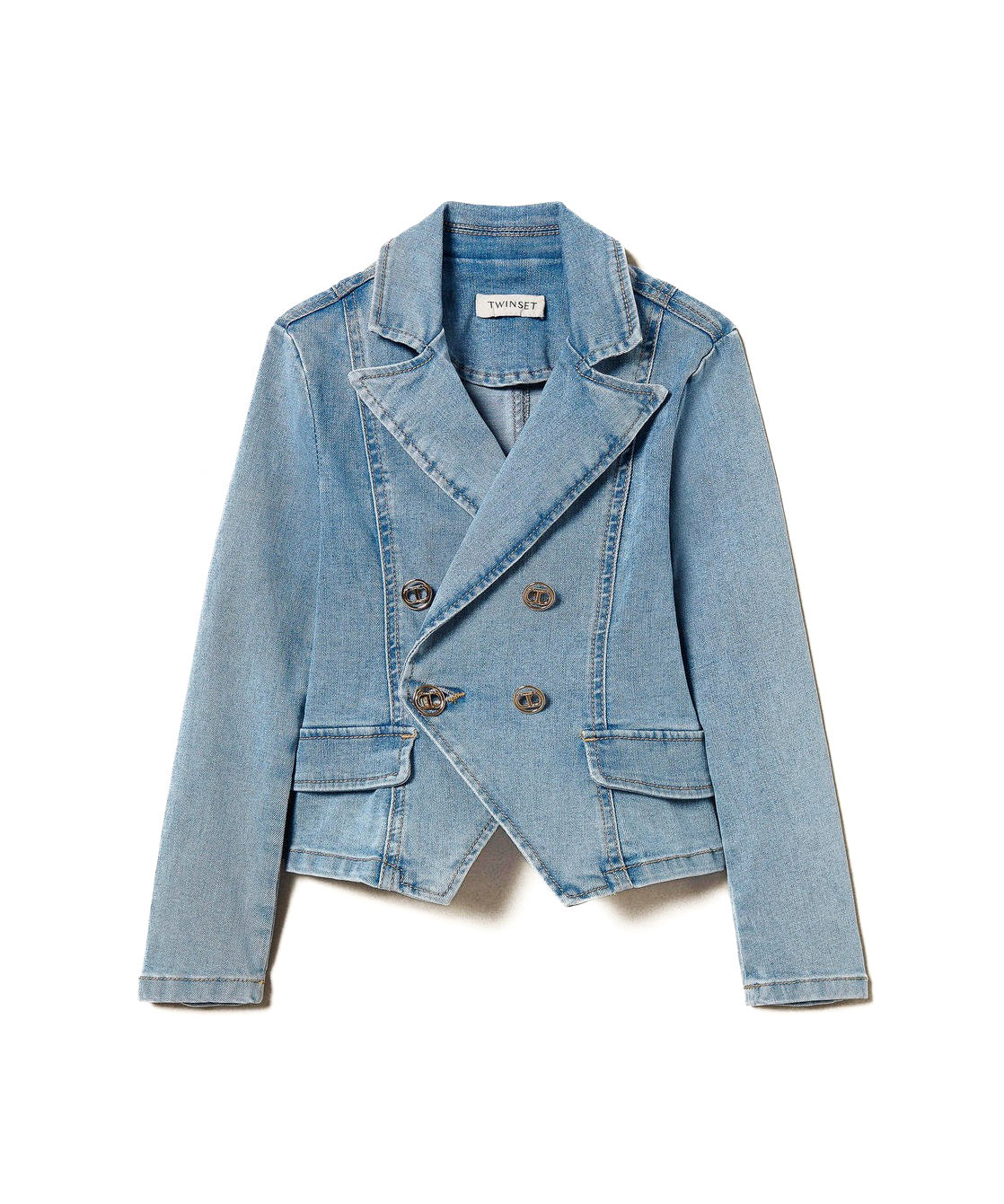 Twinset Kids Giacca in Jeans per Bambine