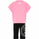 Barrow Kids Completo Rosa e Nero con Logo per Bambine