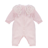 Marlù Tutina Rosa con Apertura a Bottoni Posteriore per Neonate